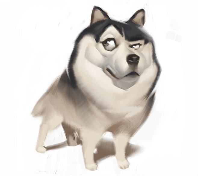 Husky caricature, St...