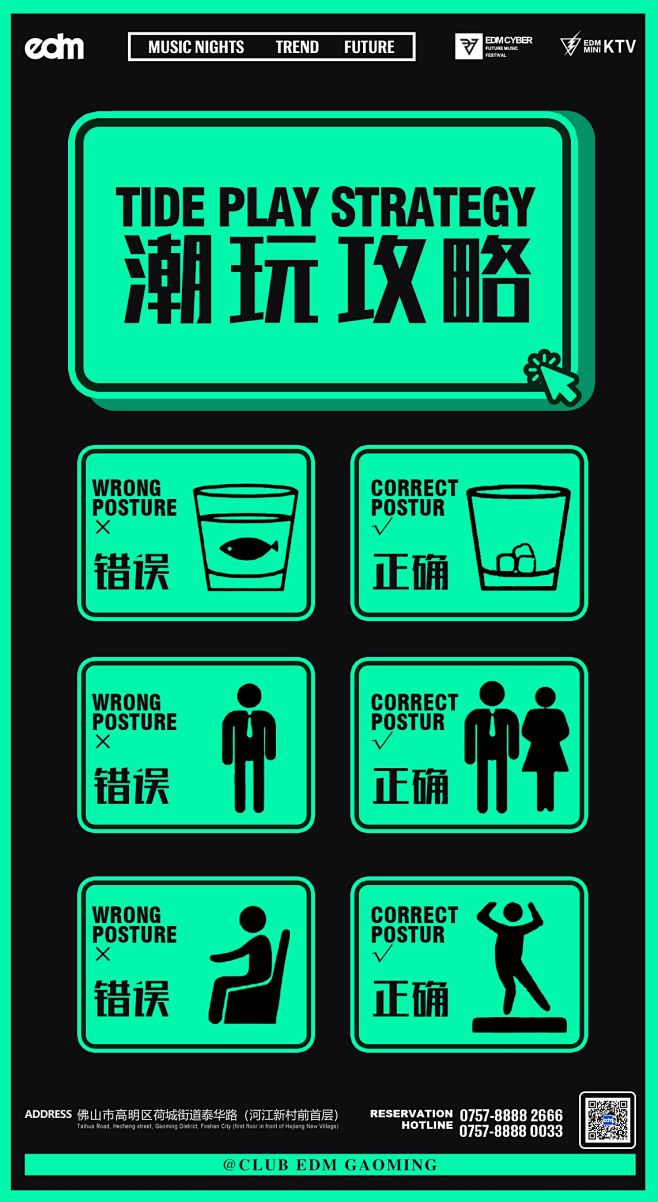 潮玩攻略蹦迪玩法海报