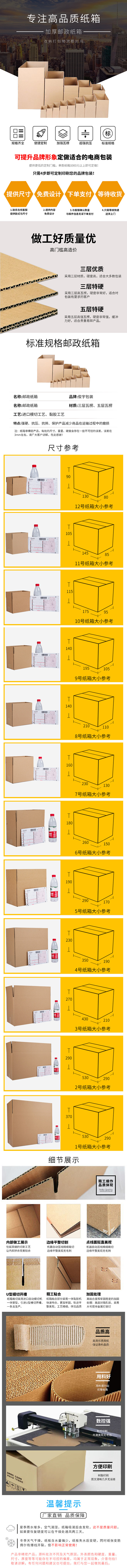 1688首页纸箱邮政箱详情页