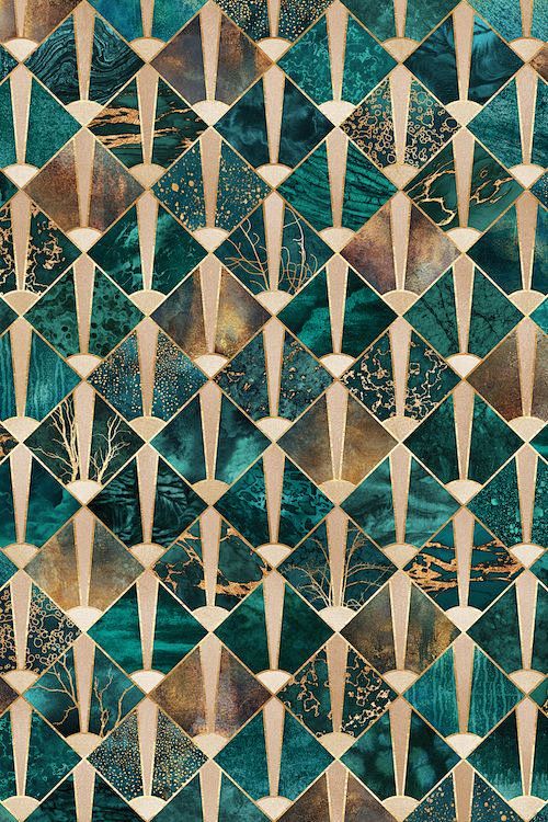 artdecotilesibyelisabethfredrikssonisprintedwithpremiuminksfor