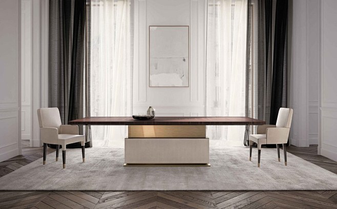 Rectangular dining t...