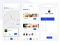 餐厅地图搜索app ui .xd素材下载 - 爱果果