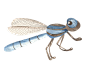 水彩卡通手绘植物动物昆虫装饰免抠PNG图案 剪贴画手账设计素材 (22)