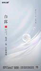 白露节气移动端海报