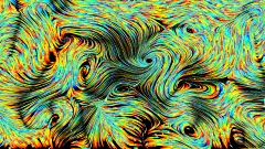 三维图的卷曲线装饰表面