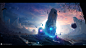 General 2560x1440 Desktopography space science fiction   digital  planet fantasy art landscape