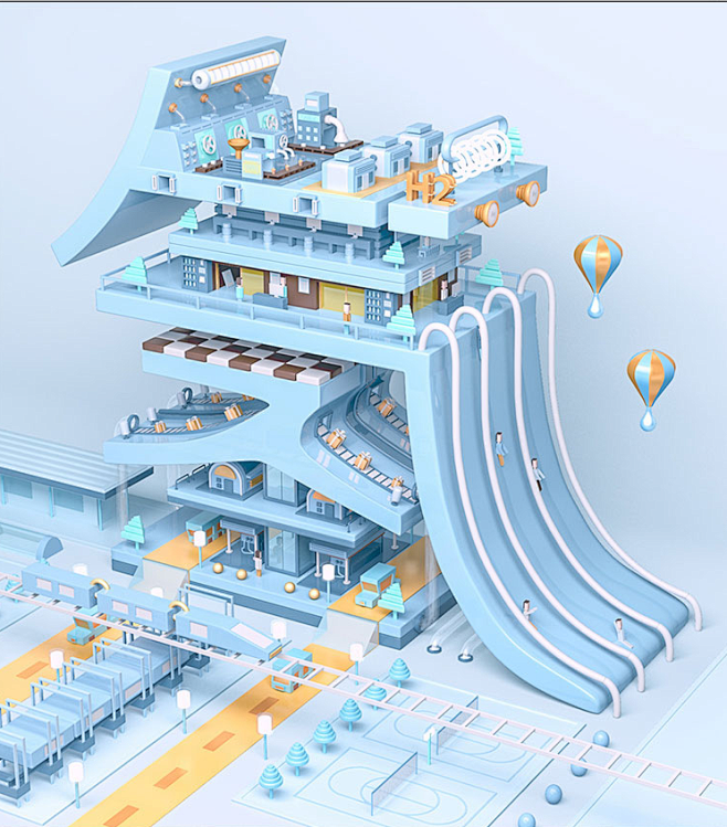 C4D模型 后期参考图片三维模型素材3d...