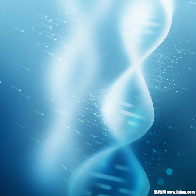 蓝色梦幻DNA背景