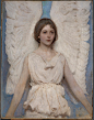 Abbott Handerson Thayer/雅培·汉德森·塞耶 1849年-1921年

【单图赏析/油画】

Angel/天使 1887年