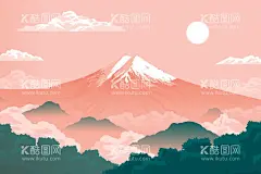 雪山插画图片  - 源文件下载【酷图网】雪山图片,雪山卡通,雪山手绘,雪山矢量,雪山矢量图,卡通雪山,矢量雪山,手绘雪山,高山,卡通高山