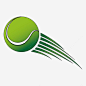 绿色飞起的网球效果高清素材 免抠 设计图片 页面网页 平面电商 创意素材 png素材