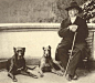 1891年，年迈的俾斯麦和他的两只狗