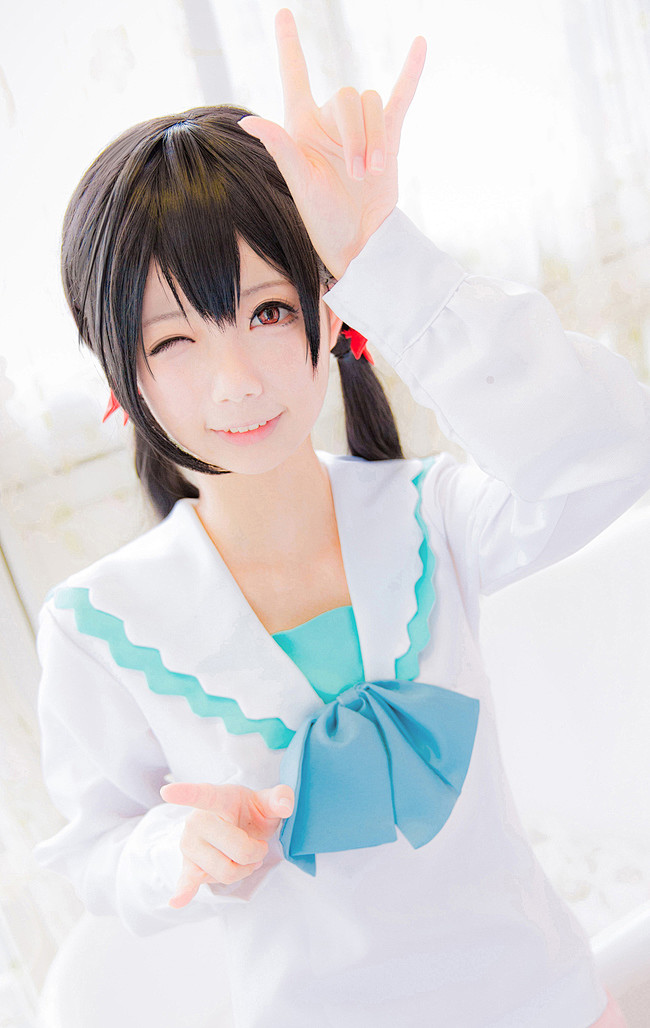 茶叶小果的cosplay正片矢泽妮可日常水手服半次元acg同人创作同好社群
