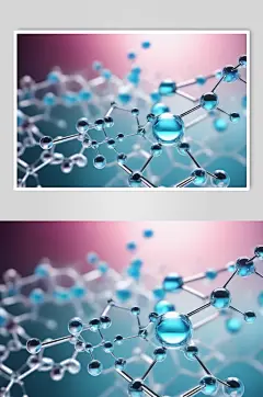 AI数字艺术医美液体泡泡分子3d医疗模型