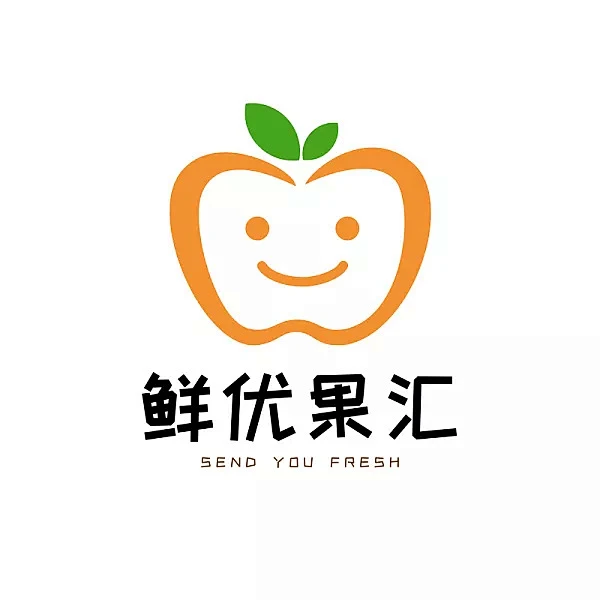 鲜优果汇创意可爱热情水果类logo-花瓣网