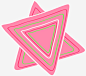 手绘粉色三角形免抠素材 页面网页 平面电商 创意素材 png素材
