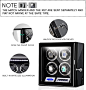 Amazon.com: Watch Winder for 4 Watches with Japanese Silent Motors, Adjustable Watch Pillow, LCD Display and Remote Control, Built-in LED Illumination : Clothing, Shoes & Jewelry