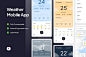 天气移动应用APP UI KIT (FIG)