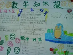 小学生数学手抄报：数学知识报