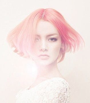 粉红短发~