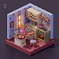 happy birthday 3D blender3d cartoon cute ILLUSTRATION  Illustrator Environment design props Interior