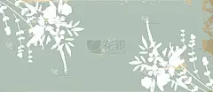 花的乡村背景与手绘涂鸦花和植物元素。精致的图案文具设计，婚礼，生日，贺卡，保存日期，网络，博客，社交