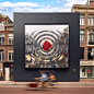 design mirror red box Retail Retail design ripple shop temporary art