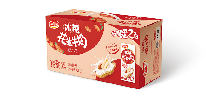 饮彩箱【达利园】【流通】【冰糖花生牛奶复...