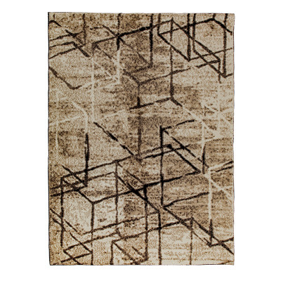 宜家几何图案现代风格客厅暖色亲肤地毯机织...