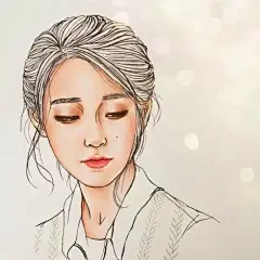 【插画】19岁韩国插画家笔下的韩国美人 - 长微博