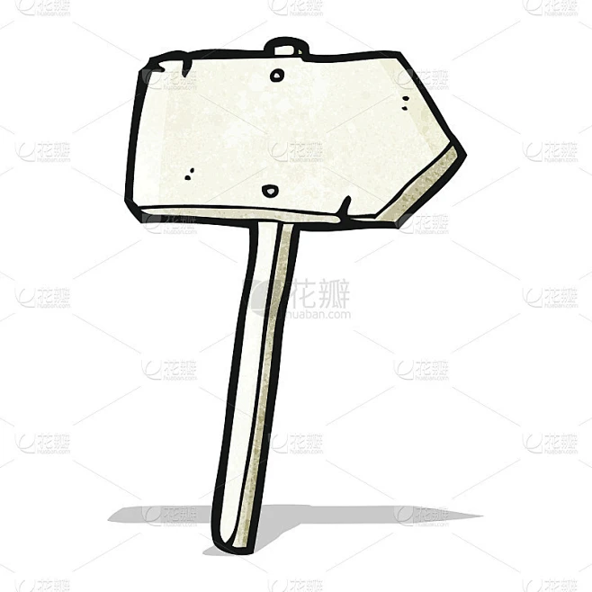 卡通标杆素材-花瓣网