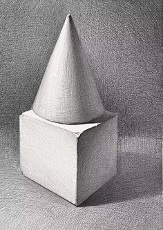 素描 结构 几何 静物-花瓣网|陪你做生活的设计师 | 石膏几何体素描