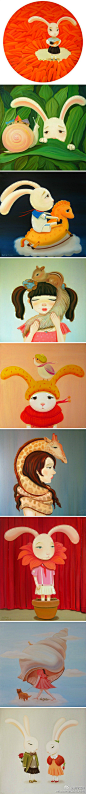 孙莹，中国女插画师，2006年毕业于北京电影学院美术系，居北京。作品多为布面油画，画面用色明亮，笔触细腻，曾于2011年举办个展《对她说》，其担任美术设计的影片《入道》获得第60届戛纳电影节短片奖_我喜欢用户的收集_我喜欢网