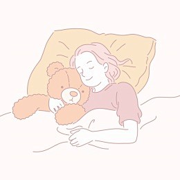 可爱宝宝温馨家庭日常生活淡彩手绘人物插画...