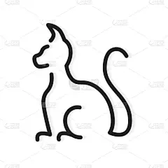 计算机图标,猫,黑色,波兰,动物,虚拟角色,阴影,动物头,绘画插图,幸福