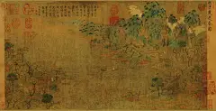 82 故宫博物院 展子虔《游春图》卷