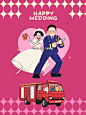 消防员的婚礼插画迎宾牌‍‍ - 小红书
