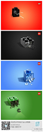 #求是爱设计# Lego(乐高)积木创意平面广告