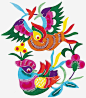 卡通彩色小鸟_新图网 https://www.ixintu.com 中国风 民间工艺 传统 剪纸图案 彩色小鸟 喜庆