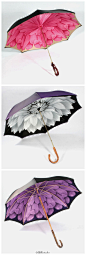 【创意雨伞，很美。】想要一把这样的雨伞，缓解一下雨天阴霾的心情。