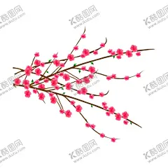 梅花桃花PNG  【酷图网】梅花桃花PNG,水墨梅花,中国风梅花,清新梅花,腊梅,手绘梅花,桃花,樱花,花卉,梅兰竹菊,花草,海报背景,工艺插画,传统文化,广告设计,PNG免扣素材,