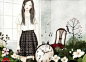 【插画欣赏】韩国画师Ensee作品_唯美图吧_百度贴吧
