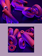 Material World - R&D Repurposed : When doing research and style development while exploring a visual language, you often find things that don't get used by a client. I love exploring these unused visuals more in depth and that is how this series came 