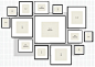 picture layout for gallery wall using IKEA Ribba Frames (Heart Tree Home): 