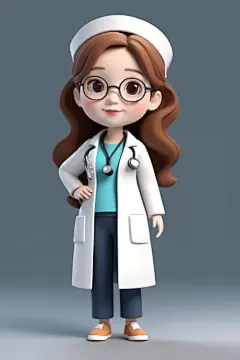 医者仁心医生人物模型