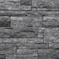 BuildDirect – Manufactured Stone - Mortarless Light Ledge Stone Siding – Mongolian Black