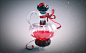 Love Potion : A model of a love potion made to test the Arnold renderer.