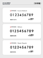 设计常用数字字体（免费商用）