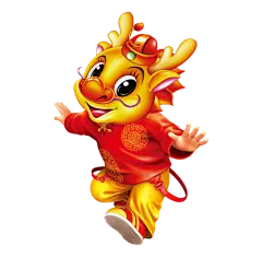 新年大吉2024卡通龙手绘龙插画图片