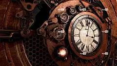 蒸汽朋克 钟 桌面背景 时间 壁纸4K 古董 背景 酷背景